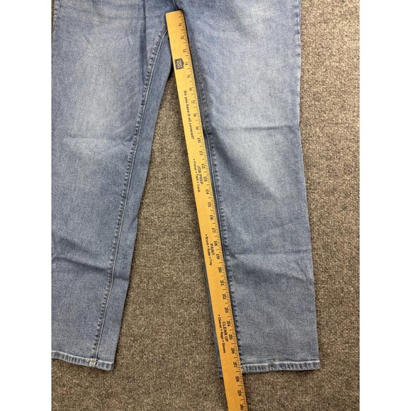 Hudson Jeans Womens 10 Light Wash Straight Leg Stretch Mid Rise Flap Pockets - Picture 5 of 8